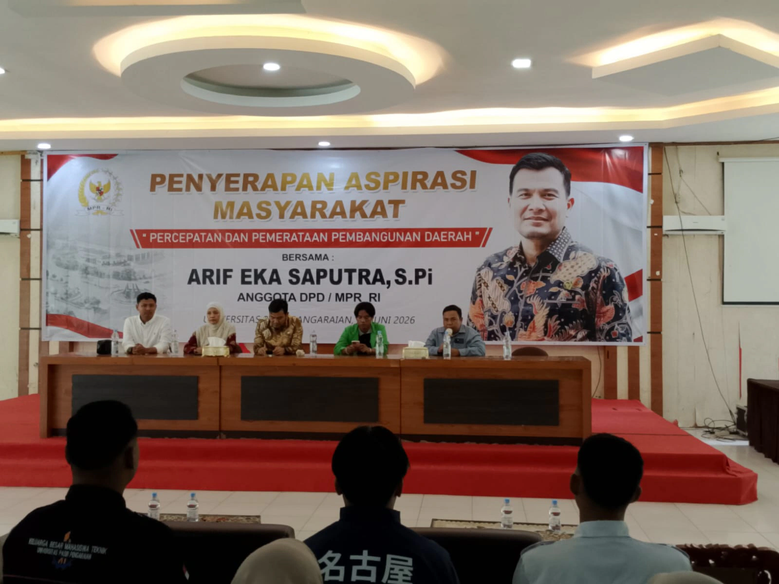 Serap Aspirasi Masyarakat, Anggota DPD/MPR RI Arif Eka Saputra Gelar Diskusi Terkait Percepatan dan Pemerataan Pembangunan Daerah di UPP